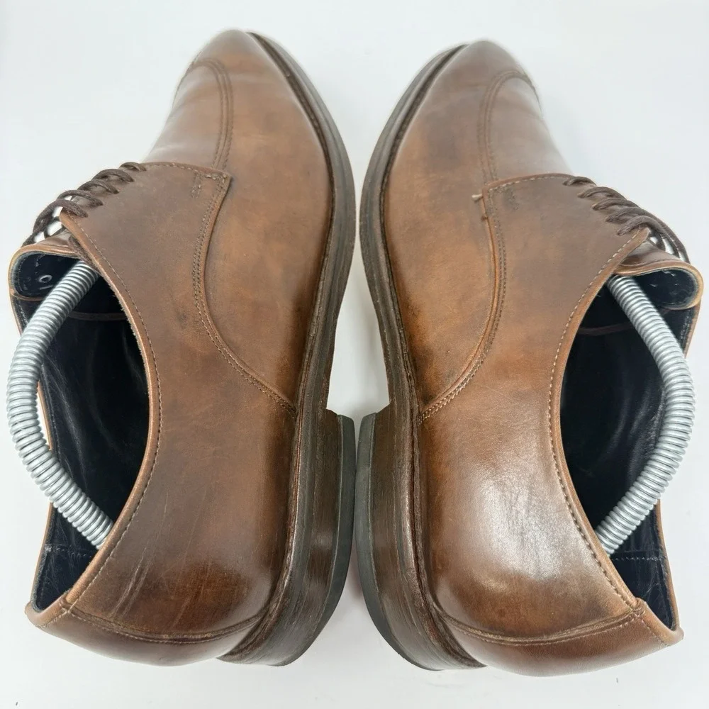 Allen Edmonds Crosby Street Split‎ Toe Derby Shoes Brown Leather USA 10B 2296